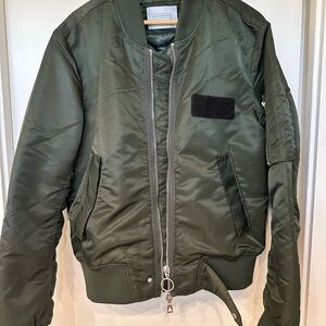 Eleven Paris Dark Green Bomber Jacket
